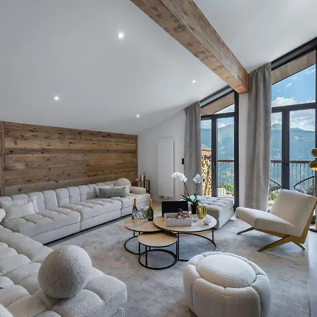 Luxueux Duplex A 1550 - 11 Pers, Cheminee, Wifi, 2 Parking - Fr-1-562-70 شقة كورشوفيل